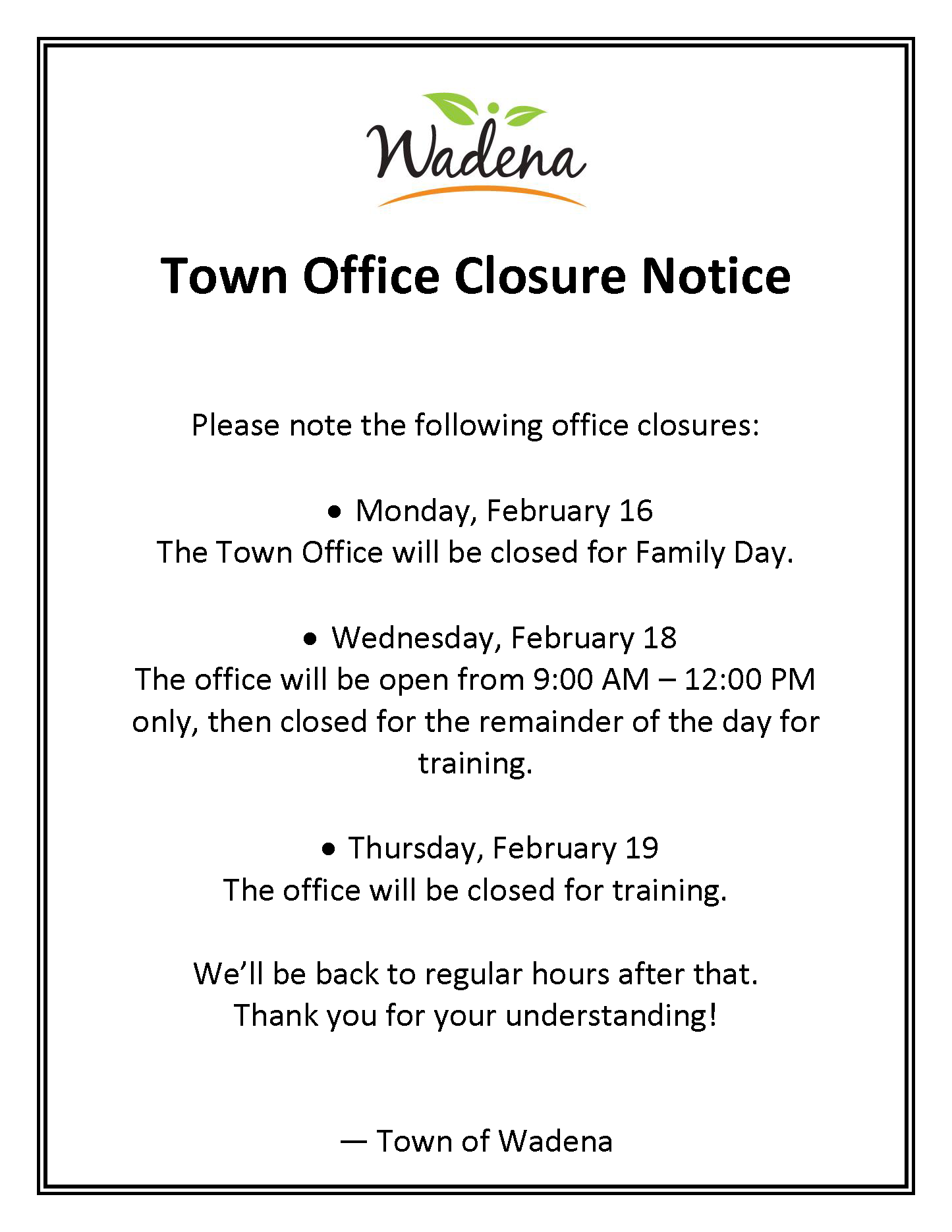 office closure